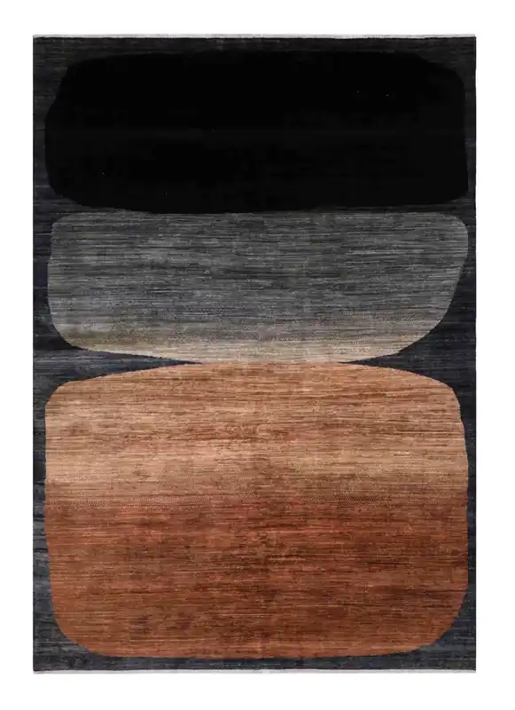Tappeto moderno di design, fatto a mano, multicolore, 282x200cm