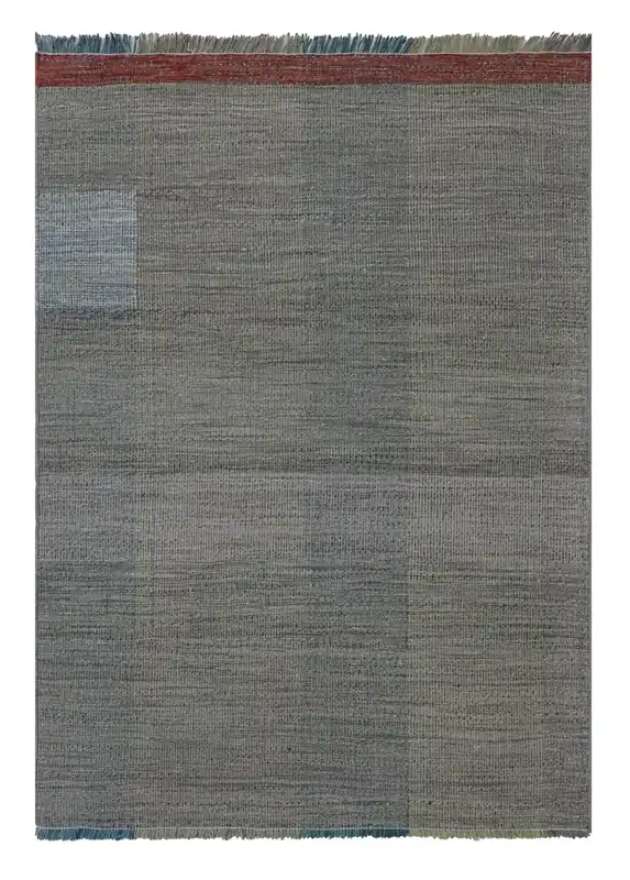 Tappeto Kilim moderno in lana multicolore 152x101cm