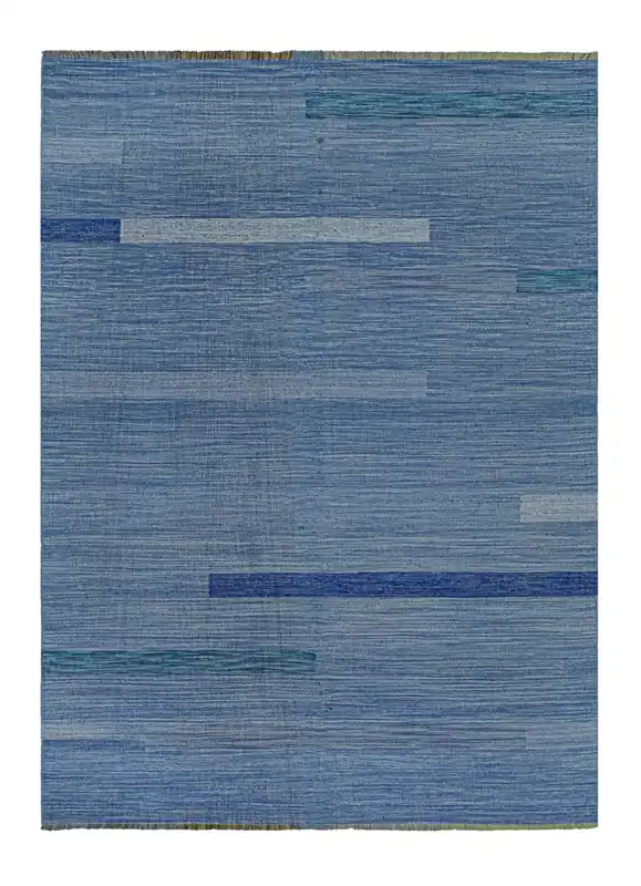 Tappeto Kilim moderno in lana multicolore 297x213cm