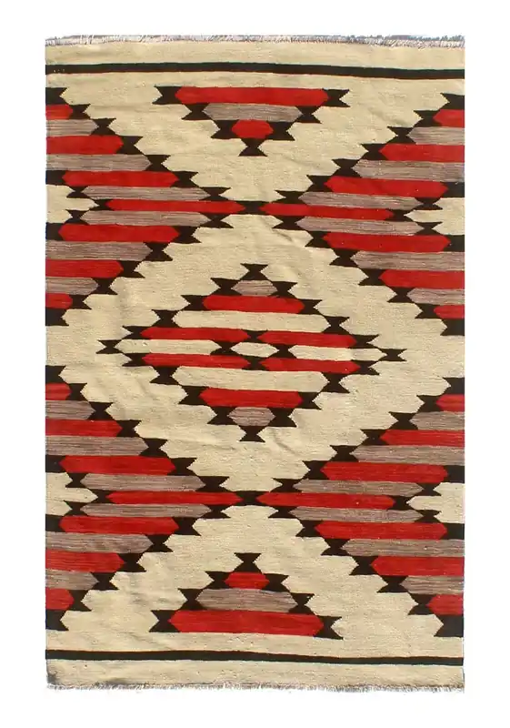 Tappeto Kilim moderno in lana multicolore 180x124cm