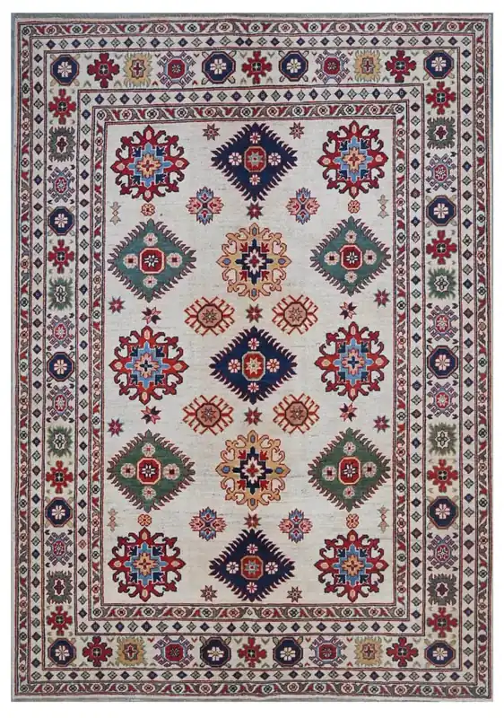 Tappeto Kazak Classico, Multicolore, fatto a mano, 248x172cm