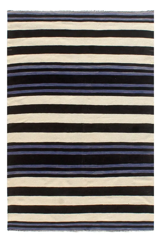 Tappeto Kilim moderno in lana multicolore 292x194cm