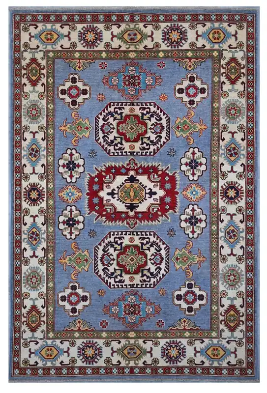 Tappeto Kazak Classico, Multicolore, fatto a mano, 243x170cm