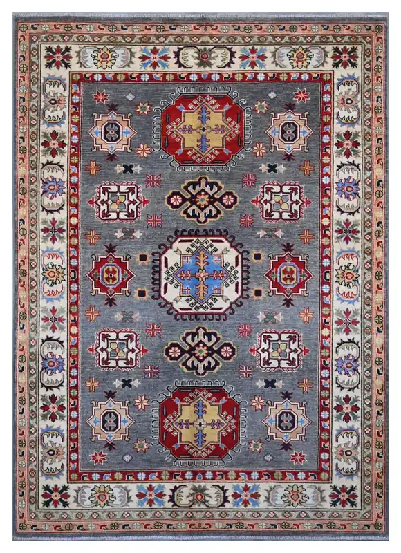 Tappeto Kazak Classico, Multicolore, fatto a mano, 239x170cm
