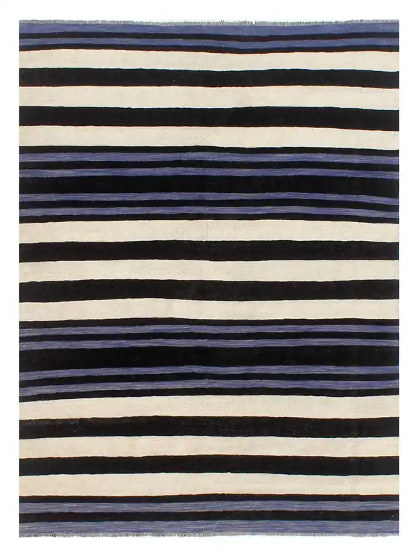 Tappeto Kilim moderno in lana multicolore 250x182cm