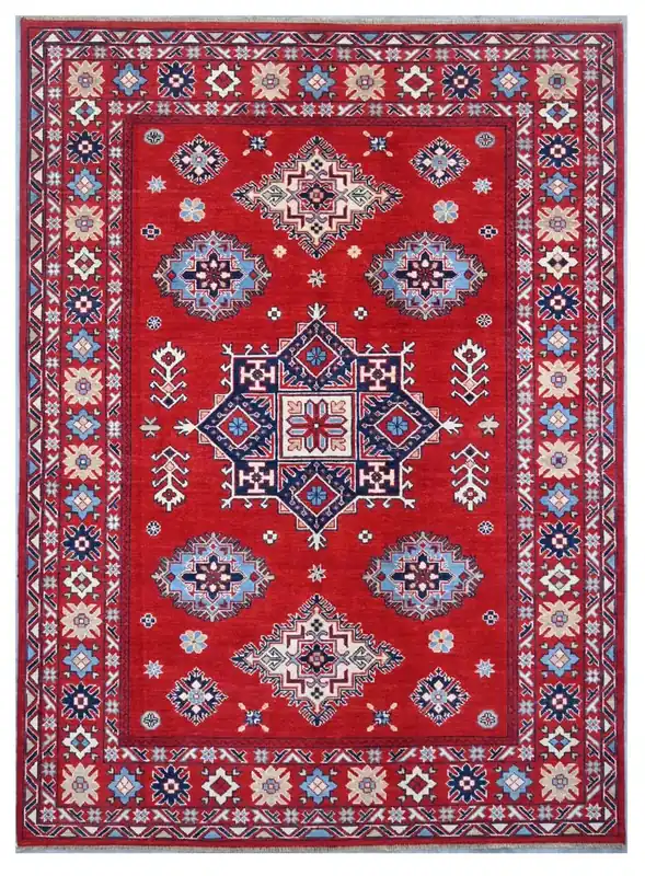 Tappeto Kazak Classico, Multicolore, fatto a mano, 237x169cm