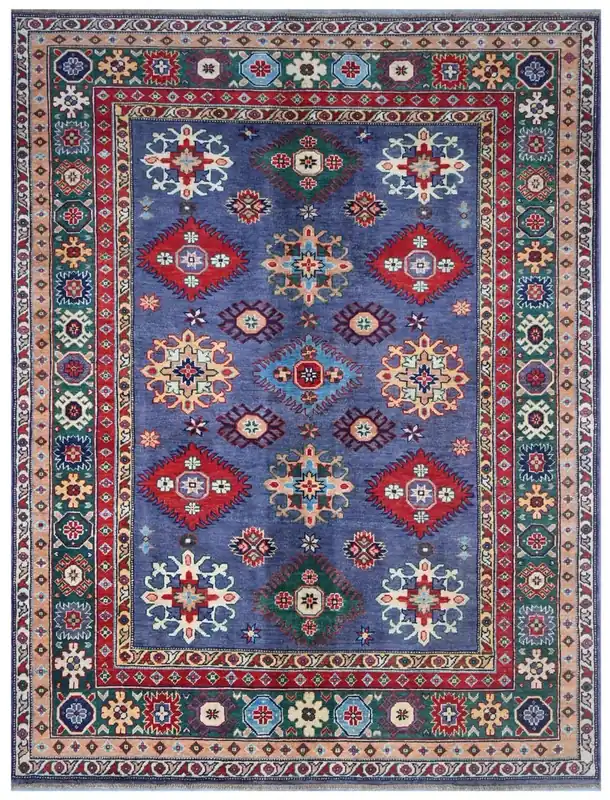 Classic Kazak carpet, Multi, handmade, 223x168cm