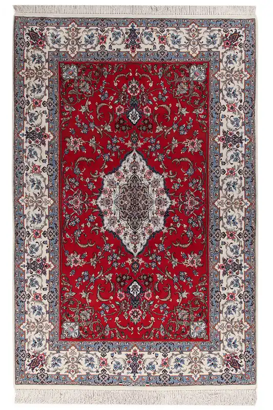 Persian Isfahan Silk & Wool Rug 233_155 cm