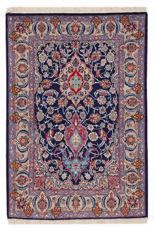 Persian Isfahan Silk & Wool Rug 152_105 cm
