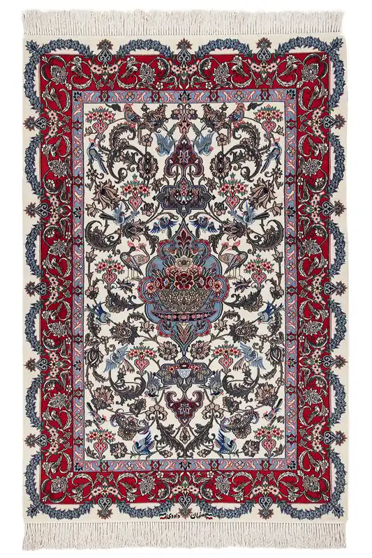 Persian Isfahan Silk & Wool Rug 166_113 cm
