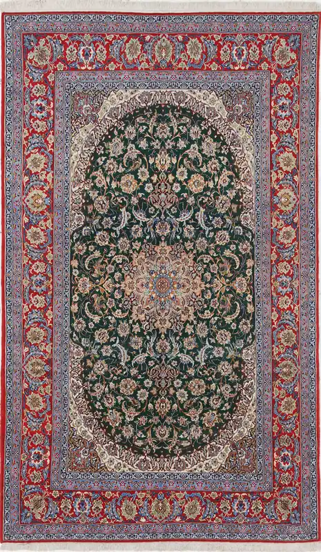 Persian Isfahan Silk & Wool Rug 244_159 cm