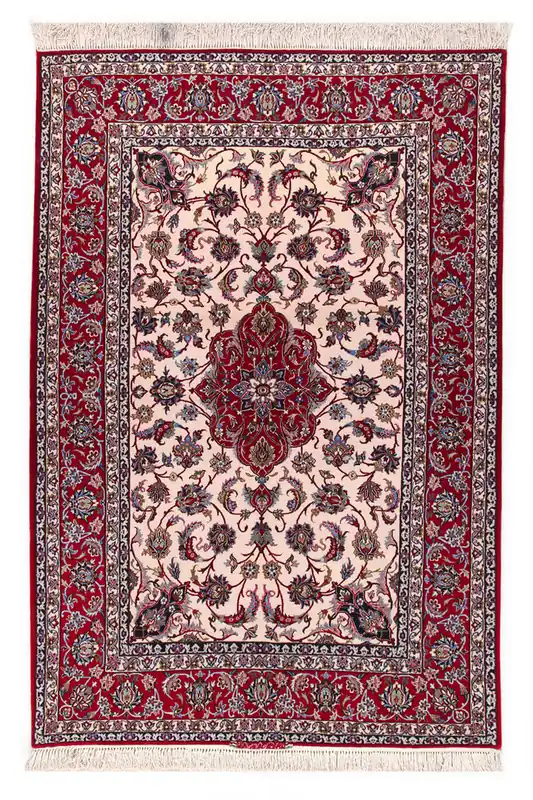Persian Isfahan Silk & Wool Rug 233_154 cm