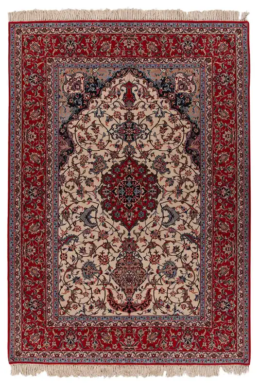 Tappeto Persiano ISFAHAN Seta/Lana 232x161cm