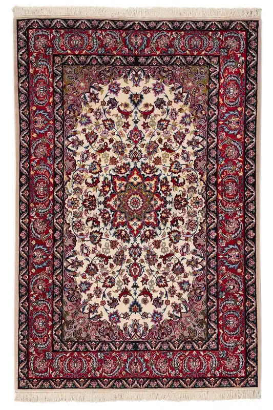 Persian Isfahan Silk & Wool Rug 165_110 cm