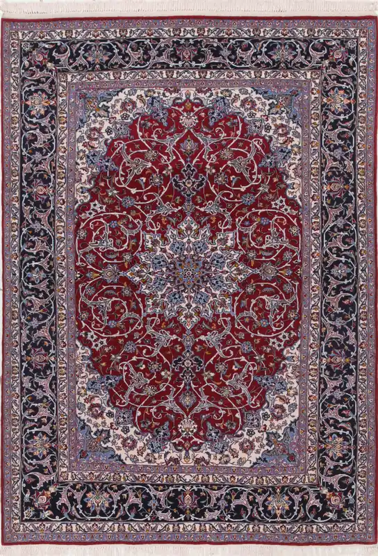 Persian Isfahan Silk & Wool Rug 220_152 cm