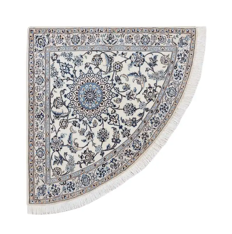Tappeto Persiano angolare NAIN 9L fine 130x130cm