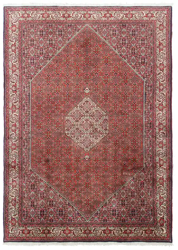 Handmade Bidjar Wool Rug Red