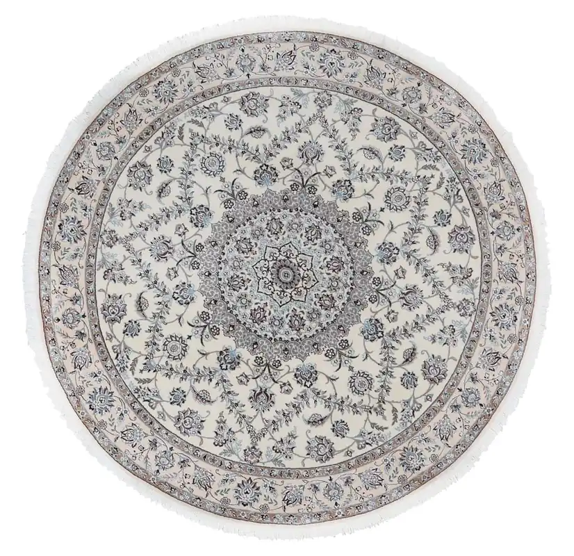 Fine Persian Nain Round Rug 9La 200_200 cm