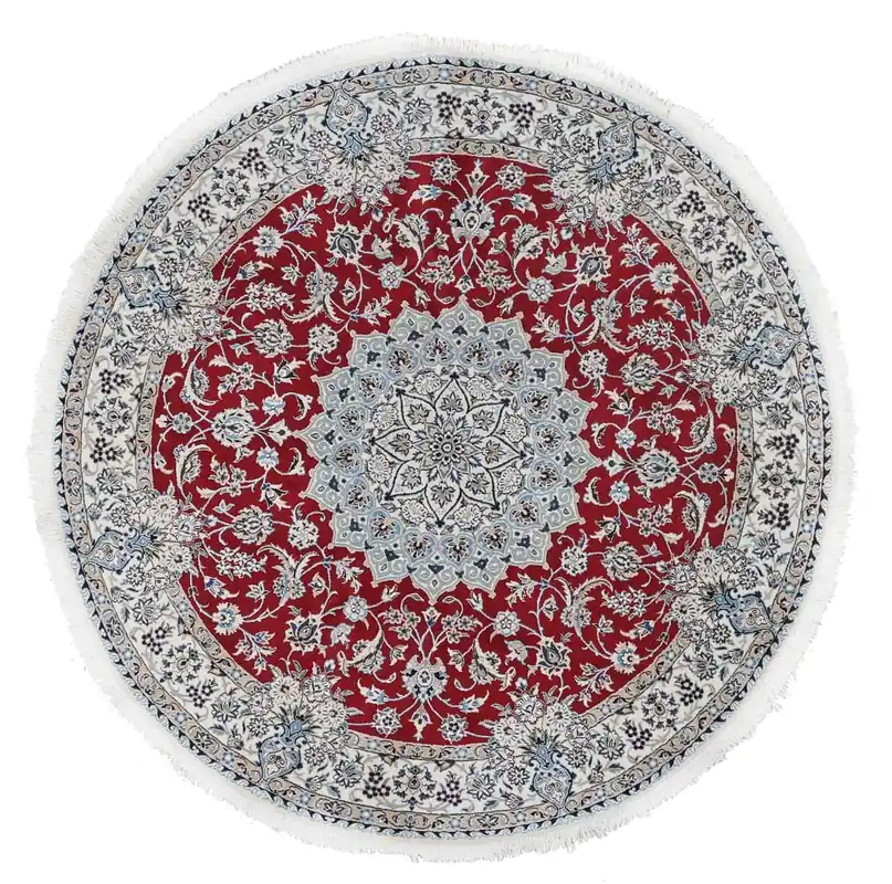 Fine Persian Nain Rug 9La 205_205 cm