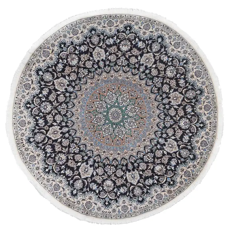 Fine Persian Nain Rug 9La 202_202 cm