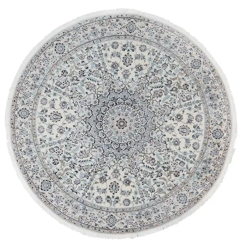 Fine Persian Nain Rug 9La 202_202 cm