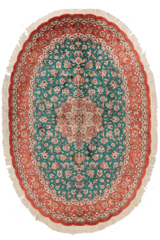 Tappeto Persiano QUM in seta 204x138cm