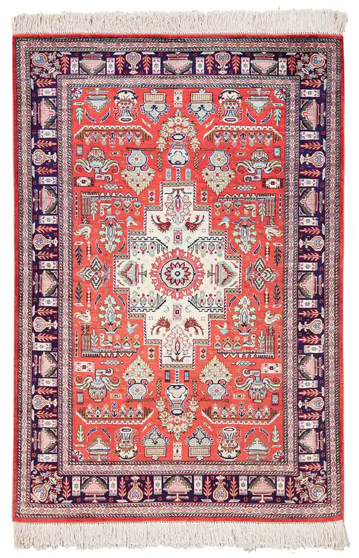 Tappeto Persiano QUM in seta 118x81cm