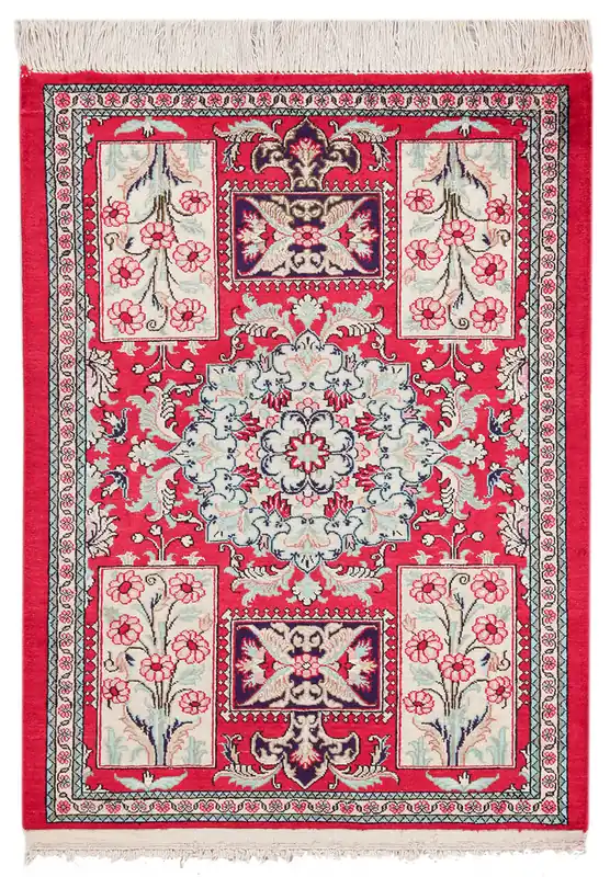 Tappeto Persiano QUM in seta 71x51cm