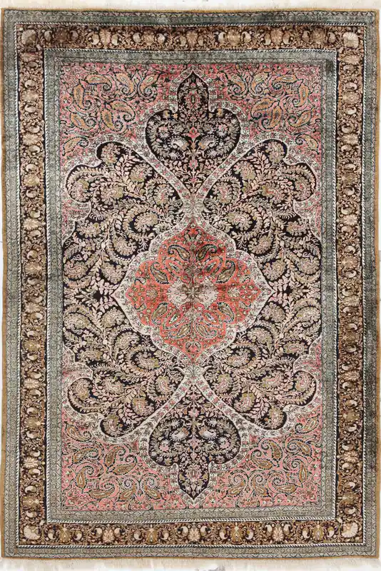 Tappeto Persiano QUM in seta 204x135cm