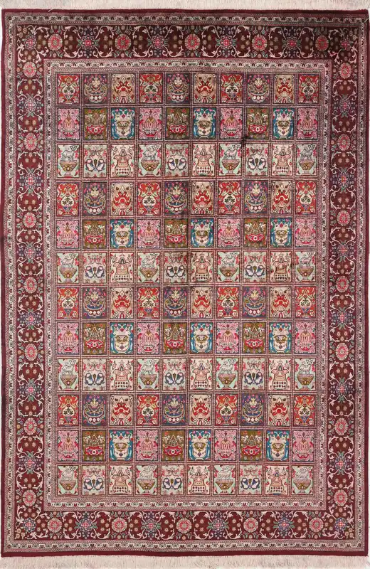 Tappeto Persiano QUM in seta 202x131cm