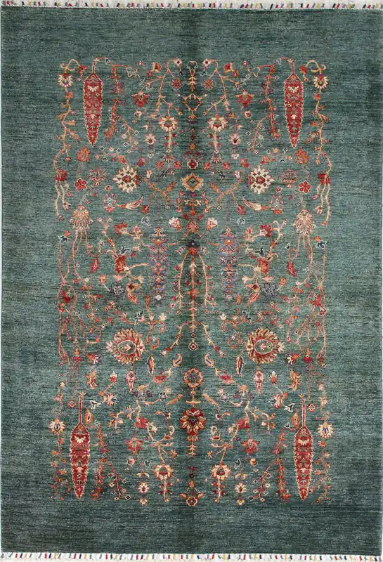 Tappeto Ziegler Decorativo floreale, fatto a mano 242x170cm
