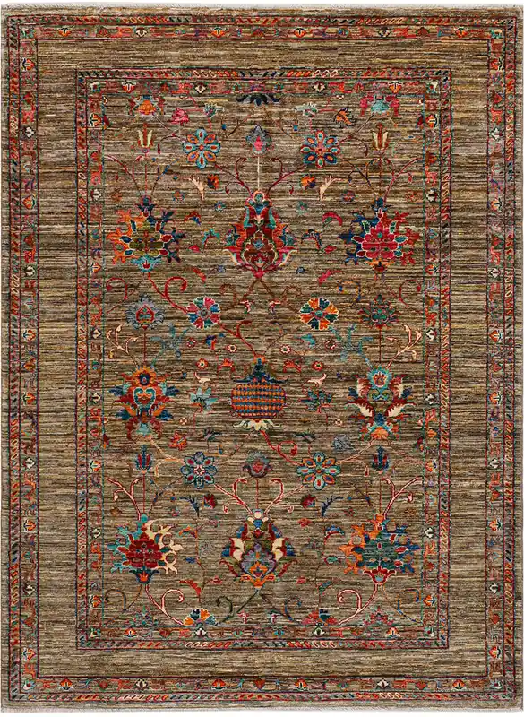 Tappeto Ziegler Decorativo floreale, fatto a mano 210x154cm