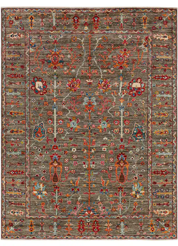 Tappeto Ziegler Decorativo floreale, fatto a mano 197x150cm