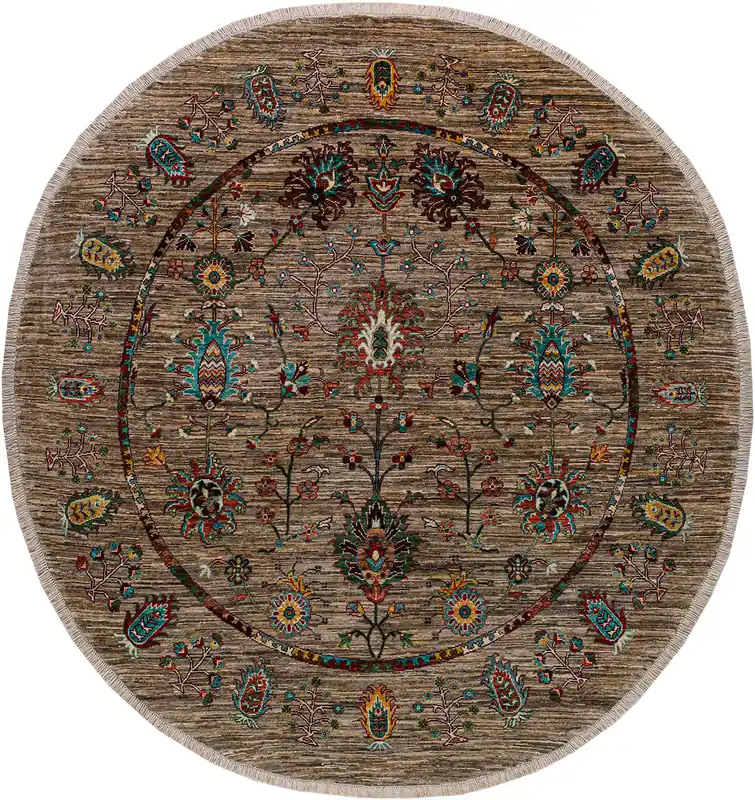 Tappeto Ziegler Decorativo floreale, fatto a mano 218x203cm