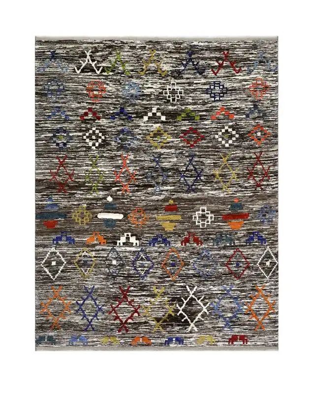 Tappeto stile berbero tribale, fatto a mano 294x238cm