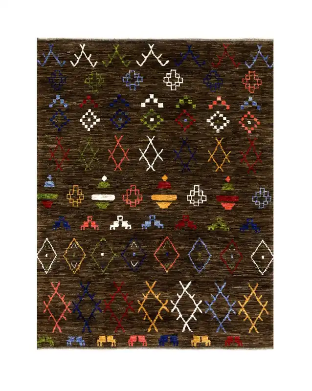 Tappeto stile berbero tribale, fatto a mano 295x234cm