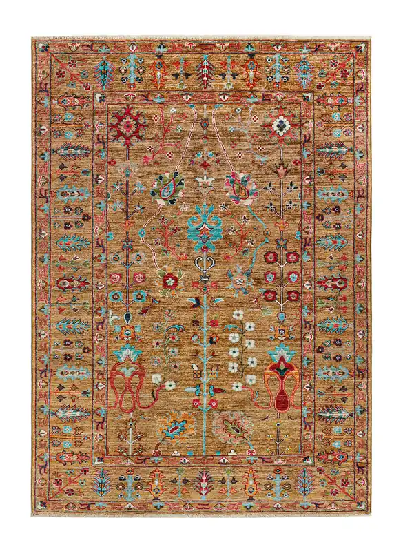 Tappeto Ziegler Decorativo floreale, fatto a mano 188x130cm