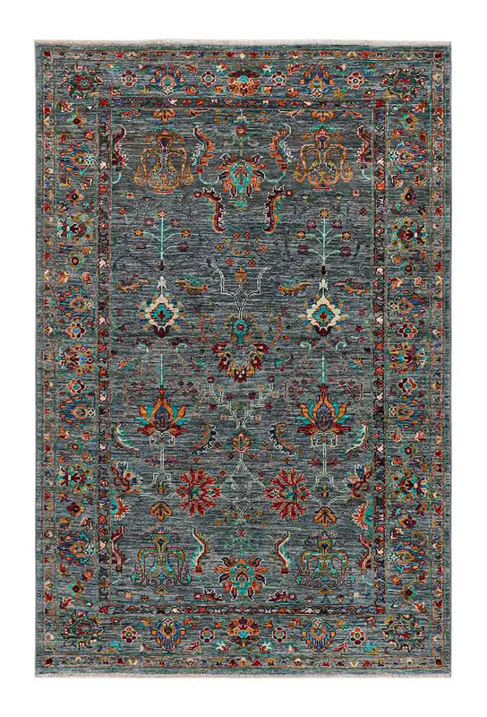 Tappeto Ziegler Decorativo floreale, fatto a mano 196x128cm