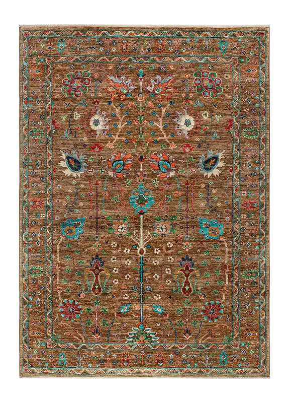 Tappeto Ziegler Decorativo floreale, fatto a mano 213x154cm