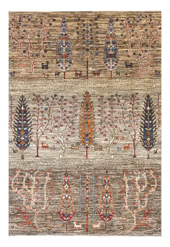 Tappeto Ziegler Decorativo floreale, fatto a mano 187x124cm