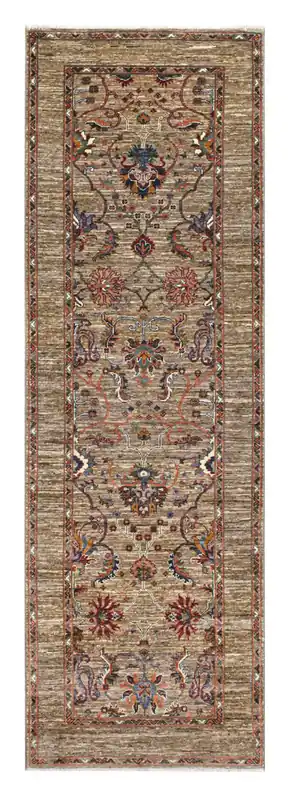 Tappeto Ziegler Decorativo floreale, fatto a mano 271x83cm