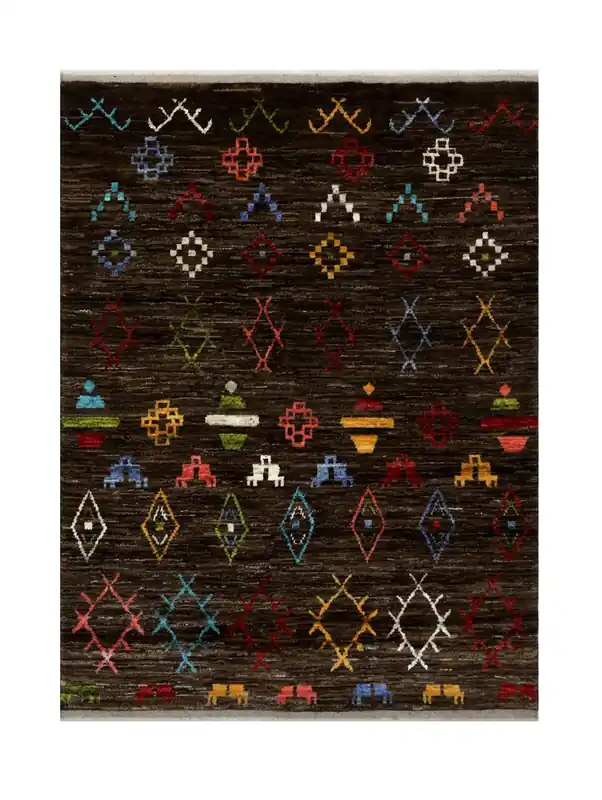 Tappeto stile berbero tribale, fatto a mano 202x148cm