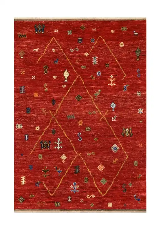 Handmade Tribal Berber Style Rug, 235x170cm