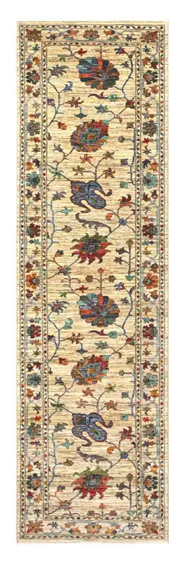 Tappeto Ziegler Decorativo floreale, fatto a mano 304x83cm