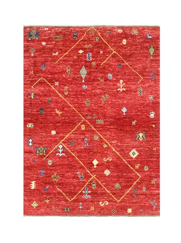 Tappeto stile berbero tribale, fatto a mano 228x170cm
