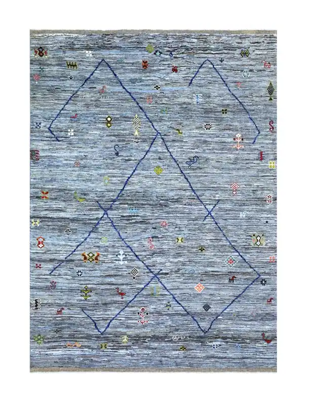 Tappeto stile berbero tribale, fatto a mano 303x232cm