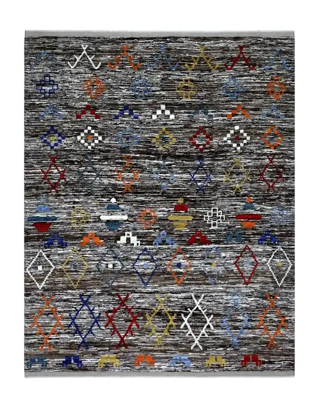 Tappeto stile berbero tribale, fatto a mano 299x240cm