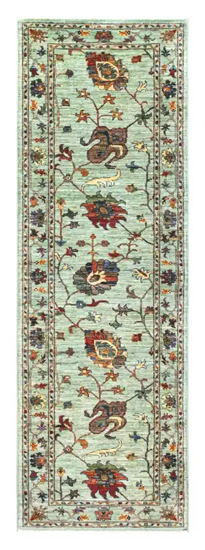 Tappeto Ziegler Decorativo floreale, fatto a mano 254x85cm