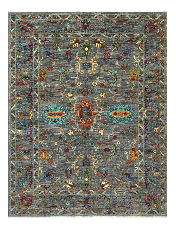 Tappeto Ziegler Decorativo floreale, fatto a mano 204x158cm
