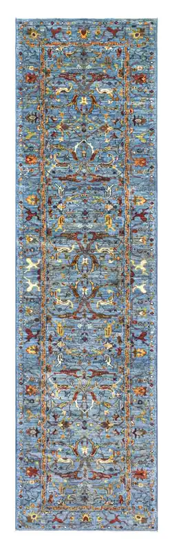 Tappeto Ziegler Decorativo floreale, fatto a mano 297x77cm